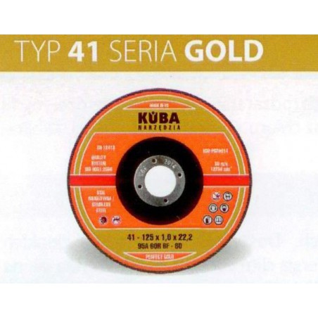TARCZA 41 125X1,6X22,2 95A46RBF-80 PERFECT GOLD