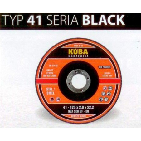 TARCZA 41 125X2,5X22 96A30RBF-80 BLACK PERFECT